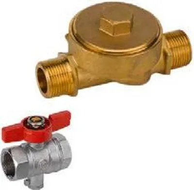 Produktbild von Einbausatz für Wärmezähler – Koax 3/4" 130 mm Wassergeräte