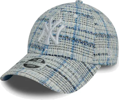 Zdjęcie produktu dla Czapka damska New Era 9Forty - TWEED New York Yankees niebieska