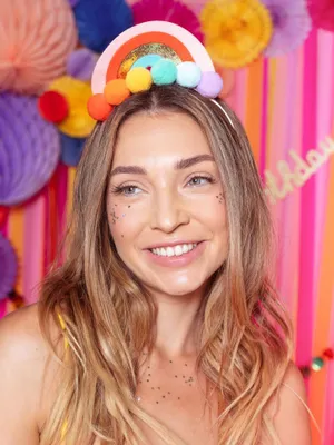 Produktbild von Regenbogen-Stirnband – PartyDeco