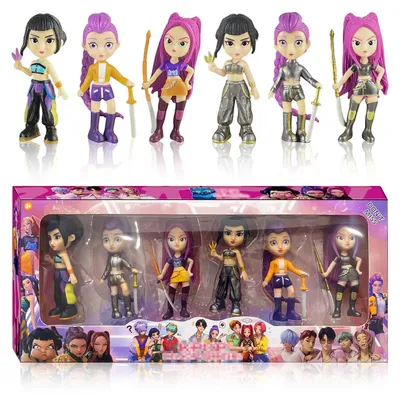 6 Minifiguren-Set, Torten-Dekoration für Kindergeburtstag