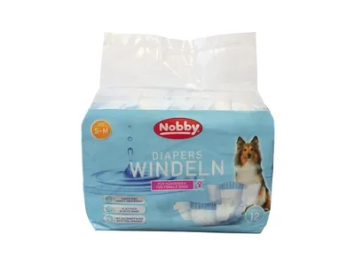 Obrázok produktu pre Plienky Nobby f. Suky 12 ks; S ; 28 - 40 cm