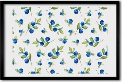 Produktbild von Bild 60x40 MDF-Rahmen, Wandkunst Blaubeeren