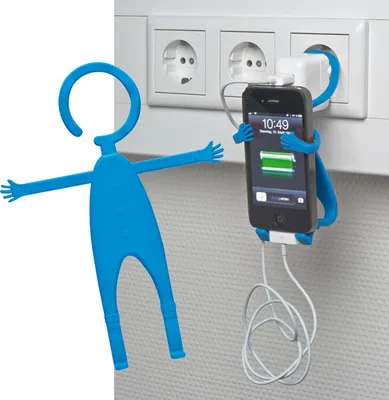 Produktbild von Handyhalter "Fleximännchen" / Farbe: blau