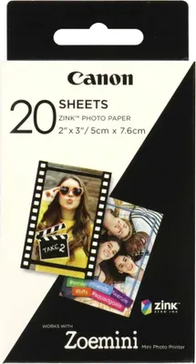 Obrázok produktu pre Canon 3214C002, 5x7.6 cm, 2x3", 20 listy, Canon Zoemini, Box