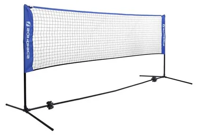 Image de Filet de badminton portable pour l'extérieur, réglable, pliable, de couleur noire, dimensions : 300 x 155 x 103 cm