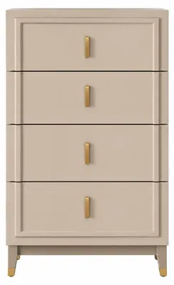 Immagine prodotto di Comò comodo a 4 cassetti, beige, stile moderno, nuovo