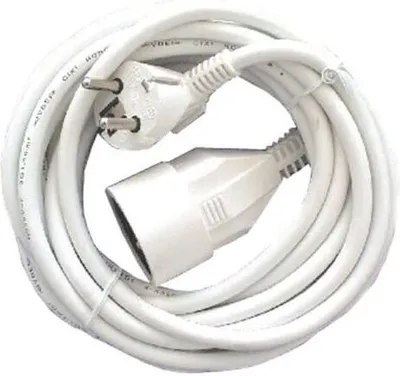Produktbild von CHACON Verlängerungskabel HO5VVF 3 x 1,5 mm² - 10 m - Weiß