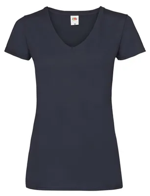 Obrázok produktu pre Fruit of the Loom – Dámske tričko s výstrihom do V „Valueweight“ LT2261 (XS) (námornícka modrá)