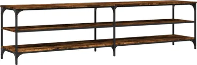 Obrázek produktu pro vidaXL TV skříňka kouřový dub 200x30x50 cm odvozená dřevěný výrobek a kov