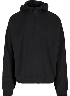 Produktbild von Urban Classics - Kapuzenpullover mit halbem Reißverschluss für Herren TN1701 (S) (Schwarz)