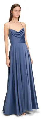 Produktbild von Vera Mont Damen Abendkleid mit Wasserfallausschnitt Blue Stone,40