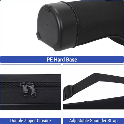Produktbild von Gro?e Tackle-Tasche, wasserdichte Angelruten-Tasche, 1,3 mšC1,5 m Angelruten-Schutztasche, Hartschale