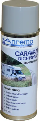 Obrázok produktu pre Sanremo CARAVAN SEALING SPRAY Univerzálny tesniaci sprej 400ml GREY