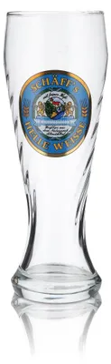 Produktbild von Schäffs Weißbier Glas 0,5l Helle Weisse Hefeweizen Gläser Konturglas Brauerei