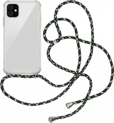 Zdjęcie produktu dla imoshion Przezroczyste etui z paskiem na Apple iPhone 11 – zielone, wielokolorowe