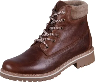 Produktbild von TAMARIS Damen Stiefelette gefüttert braun Glattleder - Größe: 40