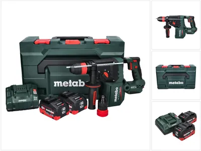 Immagine prodotto di Metabo KH 18 LTX BL 28 Q Trapano a percussione a batteria 18 V 3 J SDS plus Brushless + 2x batteria 10,0 Ah + caricabatteria + metaBOX