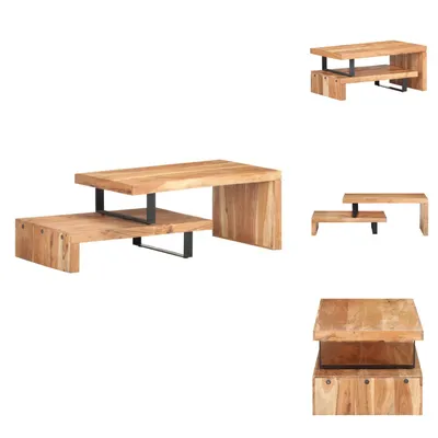 Produktbild von vidaXL 2-tlg. Couchtisch-Set Akazie Massivholz -  Couchtische