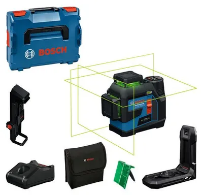 Produktbild von Linienlaser GLL 12V-100-33 CG, 1 x Akku GBA 12V 2.0Ah in L-BOXX
