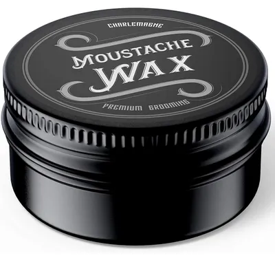 Produktbild von Charlemagne Bartwachs und Schnurrbartwachs für Männer, Bartwichse mit starkem Halt und Bienenwachs, Lederduft, 15 ml
