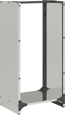 Zdjęcie produktu dla vidaXL Stojak na drewno opałowe 40x30x80 cm stal nierdzewna