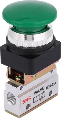 Image de interrupteur à bouton-poussoir pour vanne mécanique pneumatique G1/8 à 2 positions et 3 voies MOV-03A