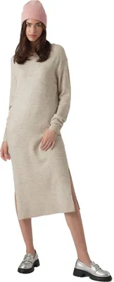 Produktbild von Vero Moda Lefile Langarm-midikleid Beige M Frau Beige M