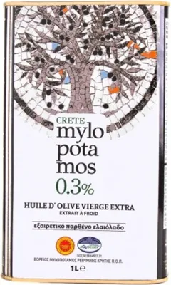 Produktbild von Crete, Olivenöl 1L, Natives Olivenöl Extra Griechisch Mylopotamos, Olivenöl, 1000 ml, griechisches Olivenöl