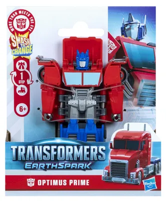 Produktbild von Transformers EarthSpark 1-Step Smash Changers Optimus Prime, 6 Jahr(e), Kunststoff, Blau, Grau, Rot