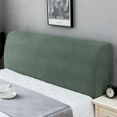 Productafbeelding van Famanu beschermhoes voor hoofdeinden, stretchmateriaal - Duurzaam en waterafstotend - Groen - Beschermhoes voor hoofdeinden, geschikt voor lengtes van 150-170 cm