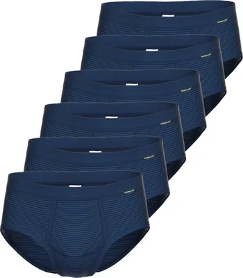 Produktbild von 6er Pack Slip mit Eingriff Day Classic / Jeans Feinripp von der Marke AMMANN 12