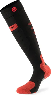 Produktbild von Lenz heat socks 5.0 toe cap, Kniestrümpfe, Schwarz, Rot, Erwachsener, Uni, XL, 45 - 47