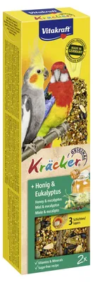 Productafbeelding van Vitakraft Valkparkiet Kracker Honing 2 in 1