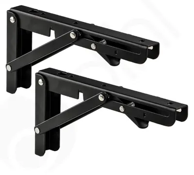 Produktbild von Verstellbare, zusammenklappbare Regalhalterungen, 20 cm, 2er-Pack