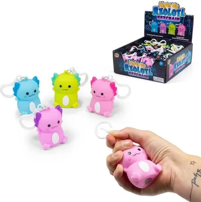 Produktbild von Leuchtender Axolotl-Schlüsselanhänger – One for Fun