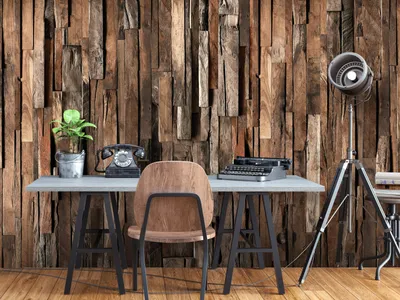 Produktbild von Vlies Fototapete Bretter Holz 400x280 cm Tapeten Wandtapete XXL Optisch 3d beige braun f-C-0421-a-b