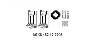 Produktbild von Hjs Montagesatz, Abgasanlage  82 12 2208