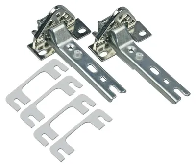 Produktbild von Trade-Shop 2er Set Kühlschrankscharnier oben unten ersetzt smeg 931330273, Brandt 93X1336, Whirlpool/Bauknecht/Indesit 481241718776 481281729138