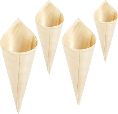 Obrázek produktu pro 48 dřevěných kuželů na zdobení 12,7 cm x Ø 5 cm