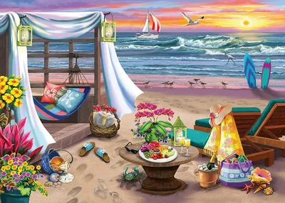 Immagine prodotto di RAVENSBURGER Cabana Beach Puzzle XXL 500 pezzi