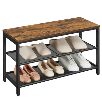 Immagine prodotto di Panca per scarpe VASAGLE, seduta a panca, 80 x 30 x 44,5 cm, marrone