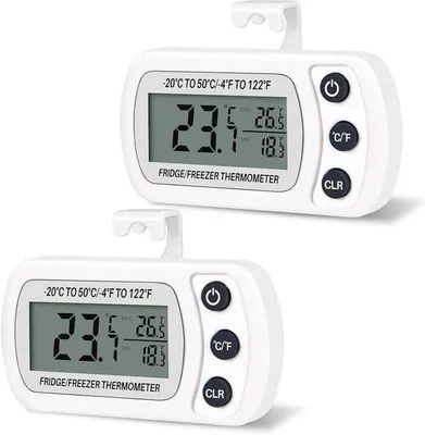Image de Thermomètre de réfrigérateur numérique étanche avec écran LCD et fonction Min/Max
