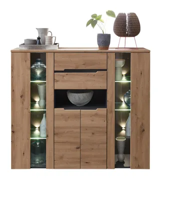 Produktbild von Highboard MEMPHIS Artisan Eiche Graphit Nachbildung