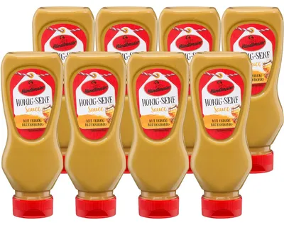 Zdjęcie produktu dla Händlmaiers sos delikatesowy musztarda miodowa w wyciskanej butelce 225ml 8-pak