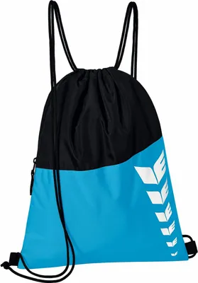 Produktbild von Erima Six Wings Turnbeutel Curacao/Schwarz 1