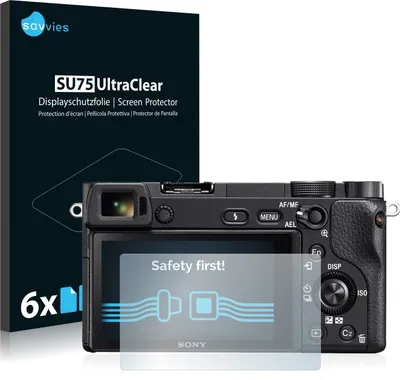 Produktbild von 6x Für Sony Alpha 6300 Schutzfolie Savvies Displayschutz Display Schutz Folie Klar Transparent