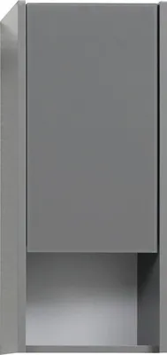 Produktbild von pelipal Hängeschrank xpressline 3261 BxHxT 30 x 70 x 16 cm grau mit Glasfront