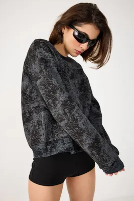 Produktbild von Sweatshirt mit Rundhalsausschnitt, Black, L