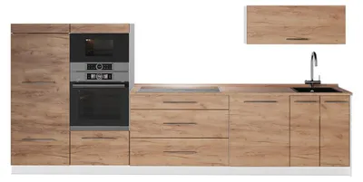 Image de Cuisine Vicco Fame-Line Chêne de force doré 340cm, PT Chêne, Model 62960