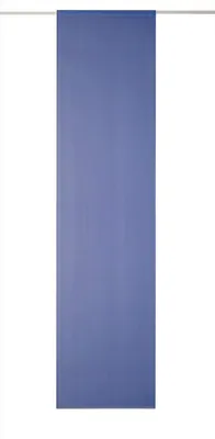 Schiebegardine 245x60 cm Blau mit Alu-Paneelwagen